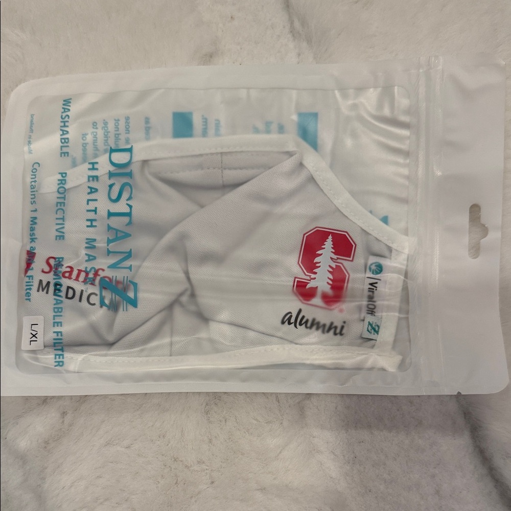 Stanford Medicine Alumni White Cloth Face Mask
